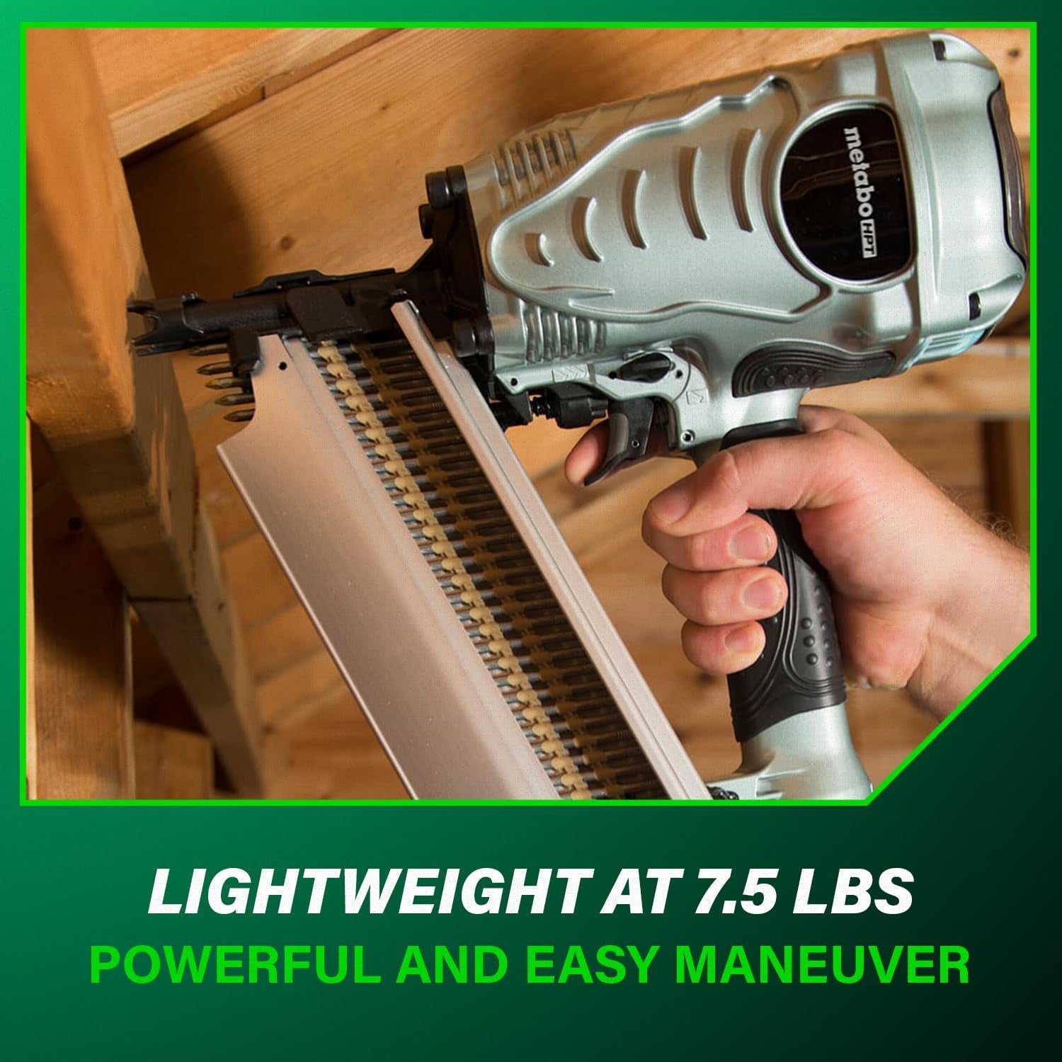 Framing Nailer, the Pro Preferred Brand of Pneumatic Nailers*, 21° Magazine, Accepts 2" to 3-1/2" Framing Nails, (NR90AES1)