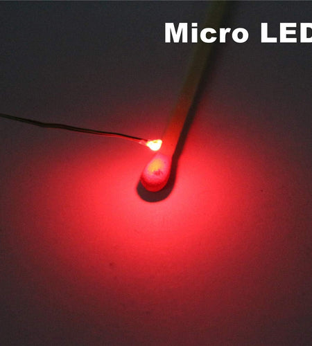 25Pcs Pre-Soldered Micro Litz Wired Leads Red SMD Led 0603 + Muti-Resistor New