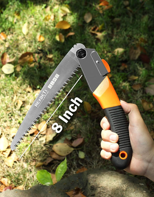 Load image into Gallery viewer, Folding Saw, Compact Design 8 Inch Blade Hand Saw for Wood Camping, Dry Wood Pruning Saw with Hard Teeth, Quality SK-5 Steel
