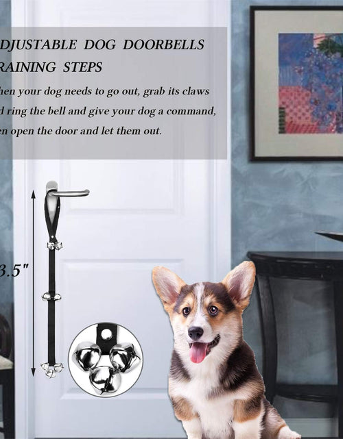 Load image into Gallery viewer, 4-In-1 Dog Training Set, Puppy Training Treats- Dog Treat Training Pouch, Dog Whistle, Dog Doorbells, Dog Clicker, Ideal Gift for First Time Pet Owners, Training Dog Owners (Black)
