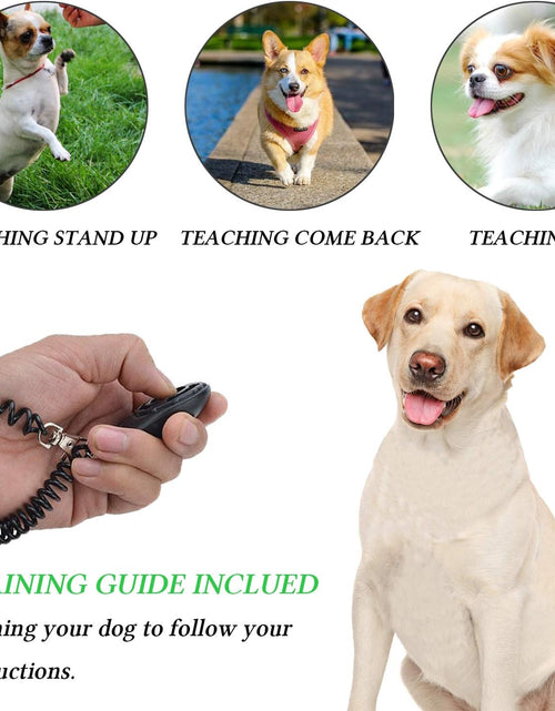 Load image into Gallery viewer, 4-In-1 Dog Training Set, Puppy Training Treats- Dog Treat Training Pouch, Dog Whistle, Dog Doorbells, Dog Clicker, Ideal Gift for First Time Pet Owners, Training Dog Owners (Black)
