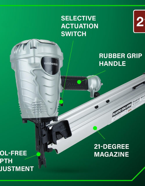 Load image into Gallery viewer, Framing Nailer, the Pro Preferred Brand of Pneumatic Nailers*, 21° Magazine, Accepts 2" to 3-1/2" Framing Nails, (NR90AES1)
