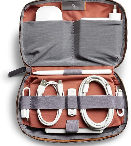Tech Kit (Tech Accessories Organizer Pouch, Zipper Closure Design, Stores Power Bank, Phone Charger, Cables & More, Internal)