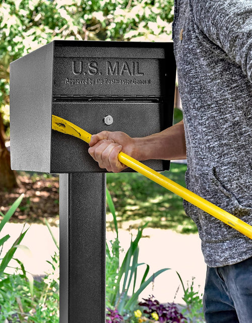 Load image into Gallery viewer, 7506 Mail Manager Curbside Locking Security Mailbox, Black,Large
