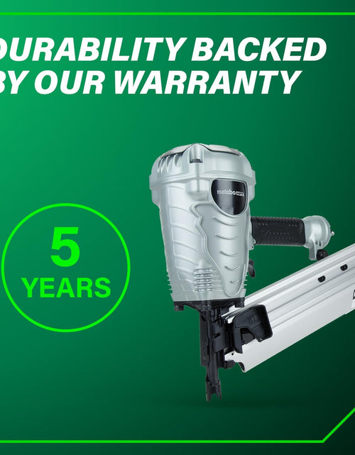 Load image into Gallery viewer, Framing Nailer, the Pro Preferred Brand of Pneumatic Nailers*, 21° Magazine, Accepts 2" to 3-1/2" Framing Nails, (NR90AES1)
