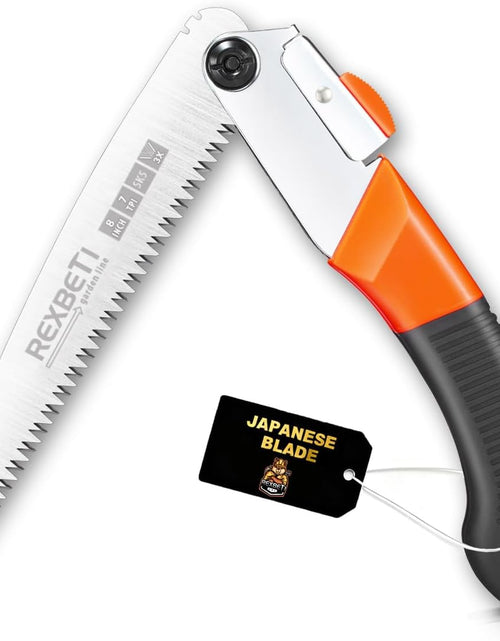 Load image into Gallery viewer, Folding Saw, Compact Design 8 Inch Blade Hand Saw for Wood Camping, Dry Wood Pruning Saw with Hard Teeth, Quality SK-5 Steel
