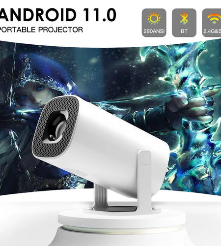 P30 Smart Mini Projector Android 11 Wifi6 Support 4K 1080P BT5.0 Projector 1280*720P Home Cinema Portable Projector