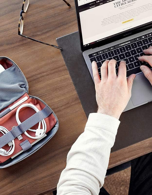 Load image into Gallery viewer, Tech Kit (Tech Accessories Organizer Pouch, Zipper Closure Design, Stores Power Bank, Phone Charger, Cables &amp; More, Internal)
