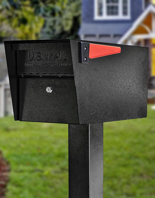 Load image into Gallery viewer, 7506 Mail Manager Curbside Locking Security Mailbox, Black,Large
