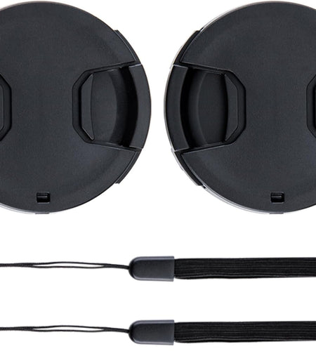 77Mm Front Lens Cap Cover with Keeper for Canon EOS 6D 6DM2 5D Mark IV with EF 24-105Mm or 24-70Mm F4L Kit Lens for Nikon D750 D780 with AF-S 24-120Mm F4G Kit Lens & More Lens with 77Mm Filter Thread