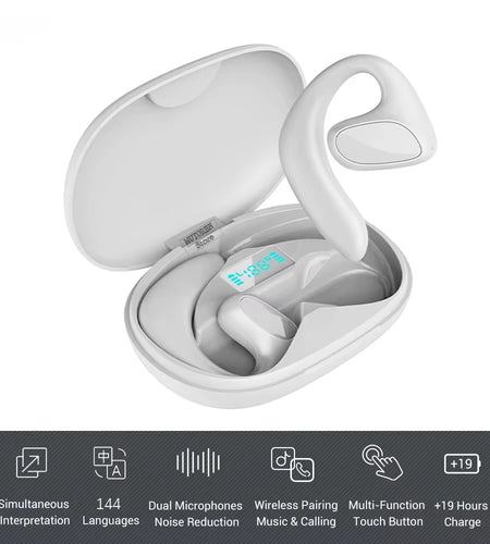 Language Translator Earbuds M8 Headset Supports 144 Languages Real Time Translation Languages Translator Earphones for Traveling